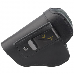 Holster universel en cuir noir pour revolver et pistolet - droitier