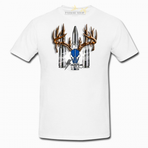 T-shirt de chasse blanc imprimé Supra taille M pour homme - ROG