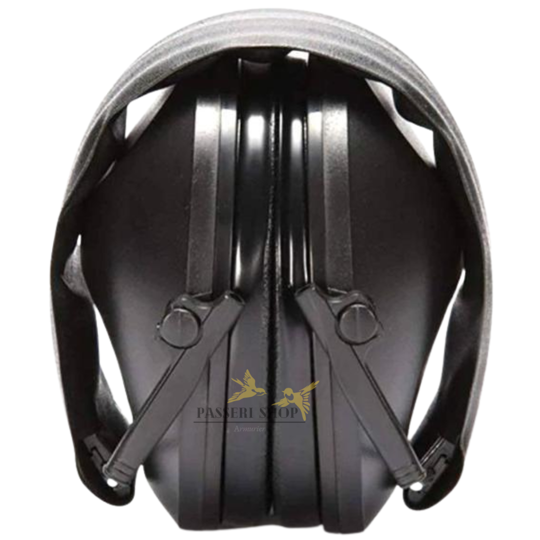 Casque anti-bruits réglable et pliable noir sous blister – Image 2