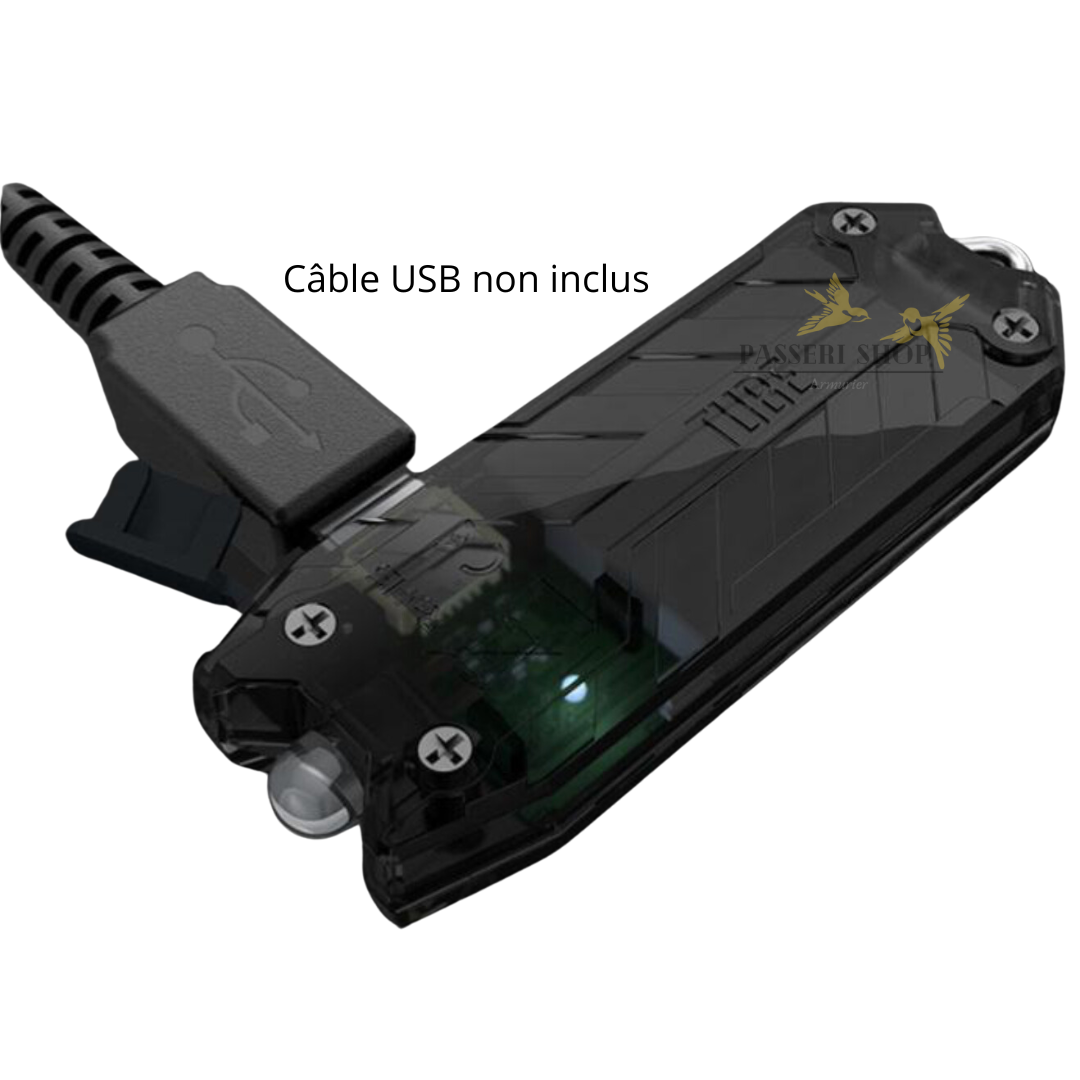 Mini lampe ultraviolet rechargeable porte-clés noir 500mW / 365nm - Nitecore – Image 3