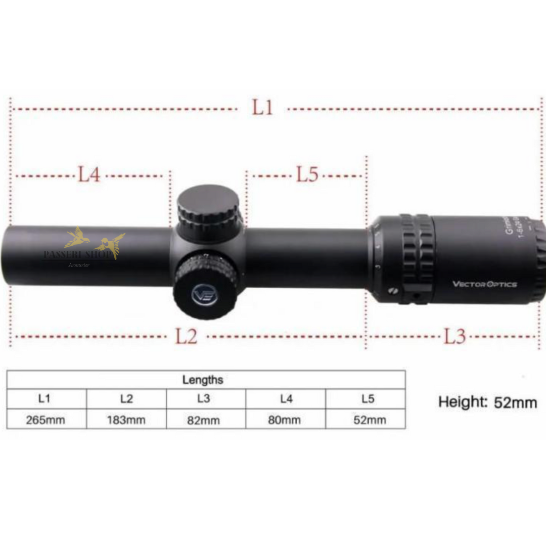 Lunette de battue Vector Optics Grimlock 1-6x24 SFP GENII VTC-3 (ACCESSOIRES OFFERTS) – Image 8