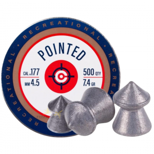 Boîte de 500 plombs pointus cal.4,5mm - Crosman (fabriqué aux USA)