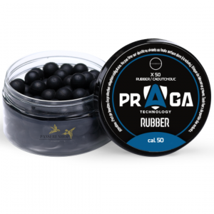 Boîte de 50 balles en caoutchouc cal.50 - Praga