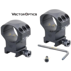 Paire de colliers de montage medium en aluminium rail 21mm picatinny diamètre 30mm - Vector Optics