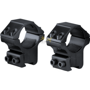 Paire de colliers de montage medium en alliage d’aluminium aéronautique rail 11mm et diamètre 25,4mm