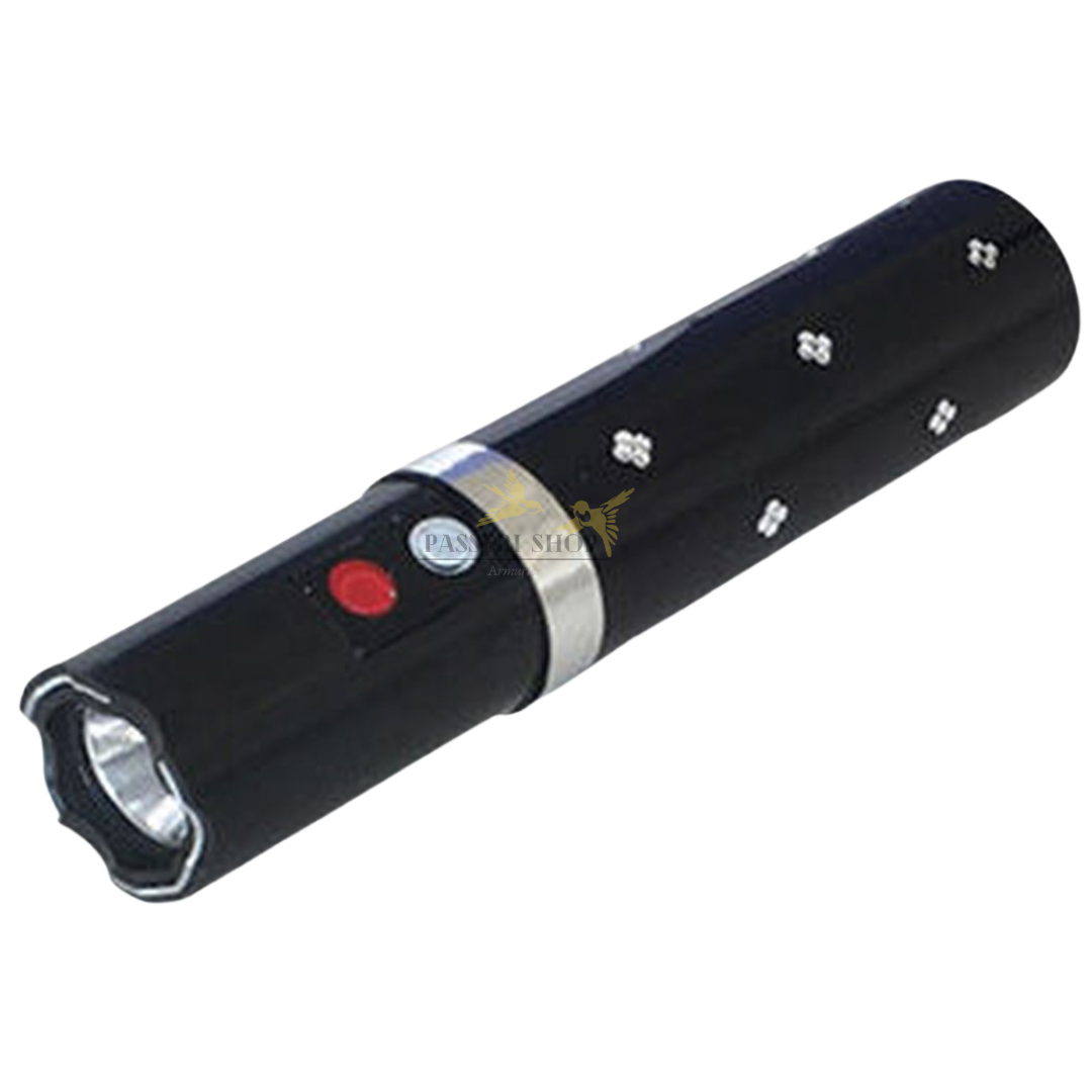 Shocker dissimulé en rouge à lèvres noir 2 000 000 volts avec lampe LED - Praga